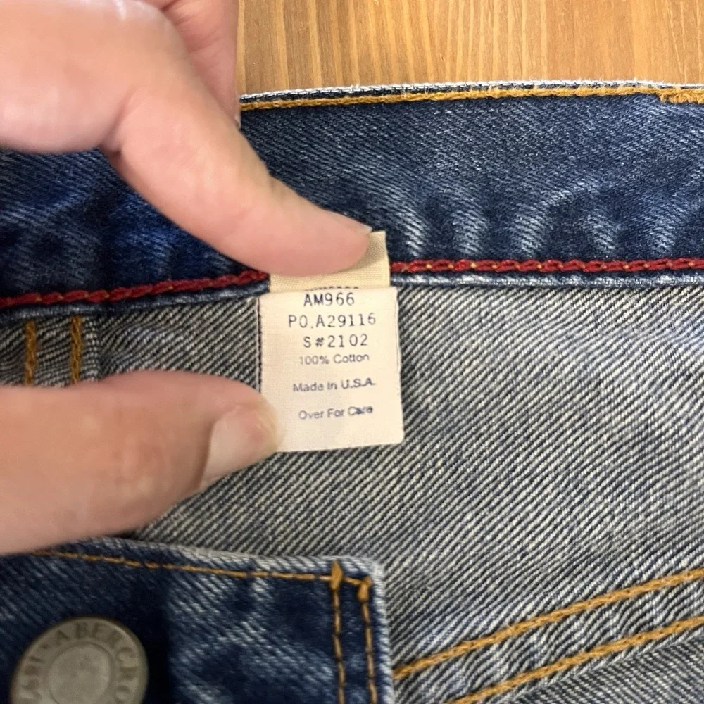 Vintage Abercrombie & Fitch jeans Men's 32X29 blue Straight leg Made In USA